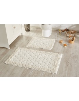 ÇAPA HOME PAMUK 2'Lİ BANYO PASPASI KREM 8696474231595